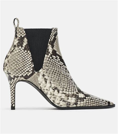 ankle boots zara|zara snakeskin boots.